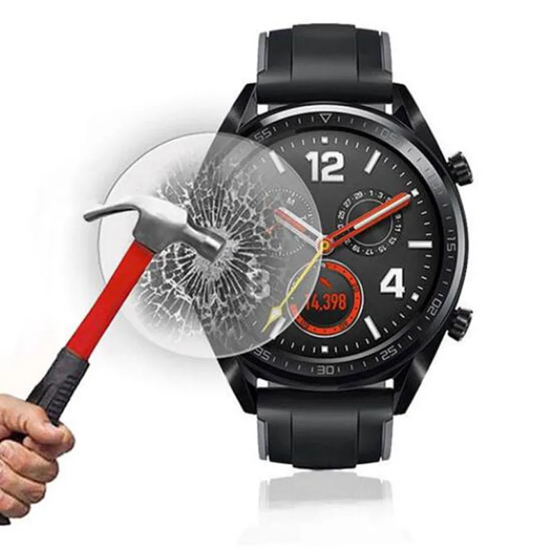 

Tempered Glass Protective Film HD Clear Guard Protection For Huawei Watch GT Smartwatch Toughened Display Screen Protector Cover