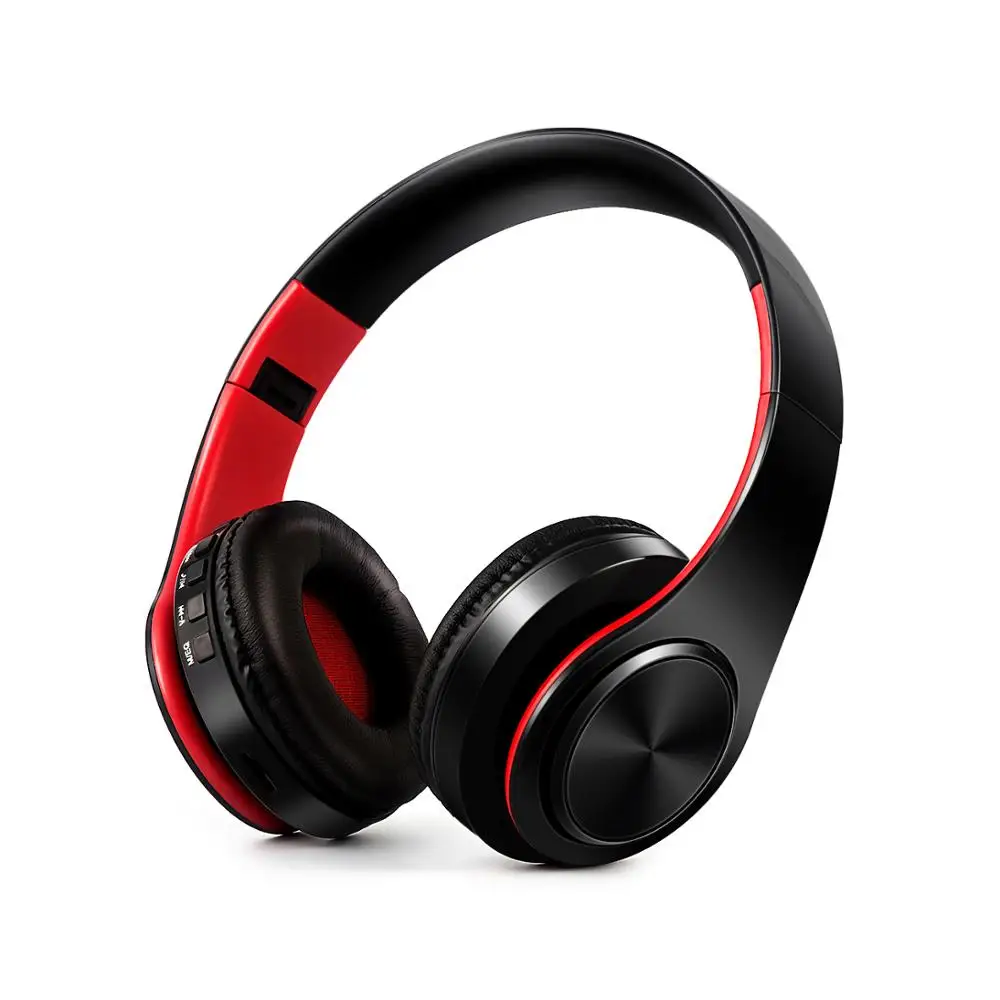 Беспроводные наушники Bluetooth стереонаушники складная гарнитура FM с микрофоном