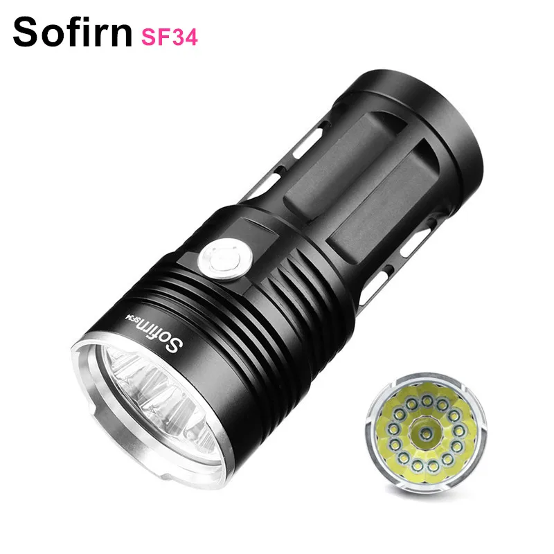 Sofirn SF34 14 * XML мощный светодиодный фонарик 2000LM Cree фонарь 18650 тактический 5 режимов