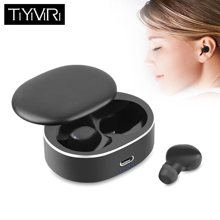 

TWS 5.0 Bluetooth Earphone Wireless Mini Earbud Sport Ear Phone With Mic Portable Charging Box Stereo Earbuds Noise Cancelling