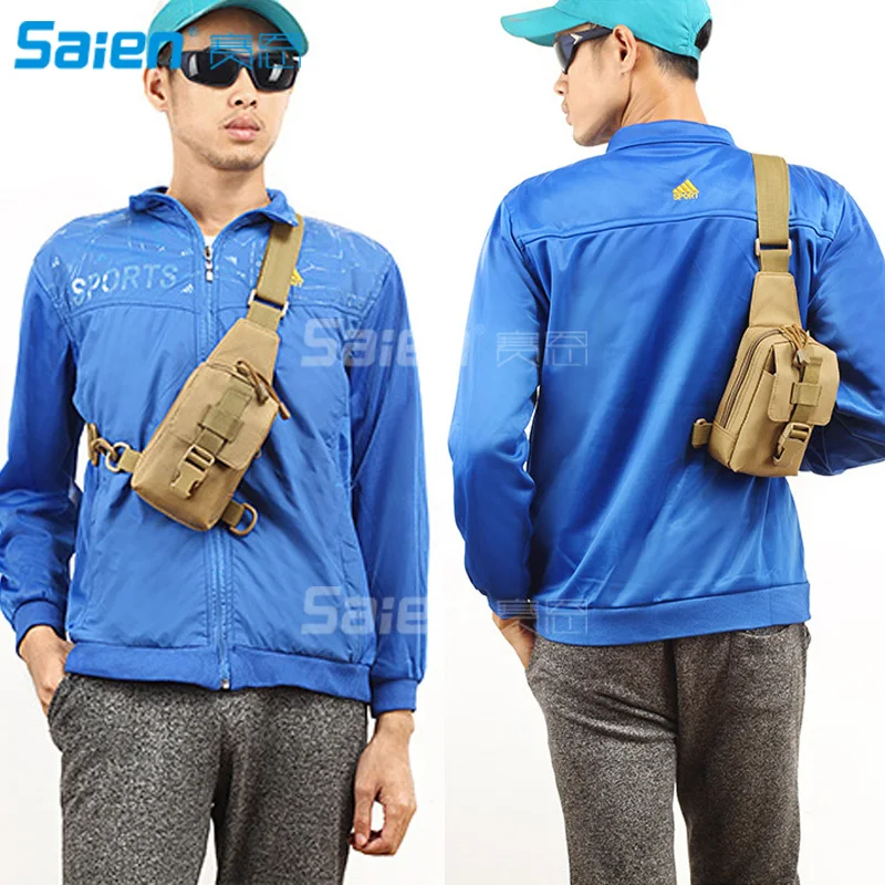 Outdoor Tactical Chest Pack Shoulder Backpack Canvas Unbalance Pack Crossbody Bag Shoulder Bag Chest for Men