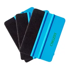 3 шт синий скребок прочный PP Войлок обертывающий скребок для Автомобиля Оконная Пленка пузырьковое стекло чистящие аксессуары 3A02