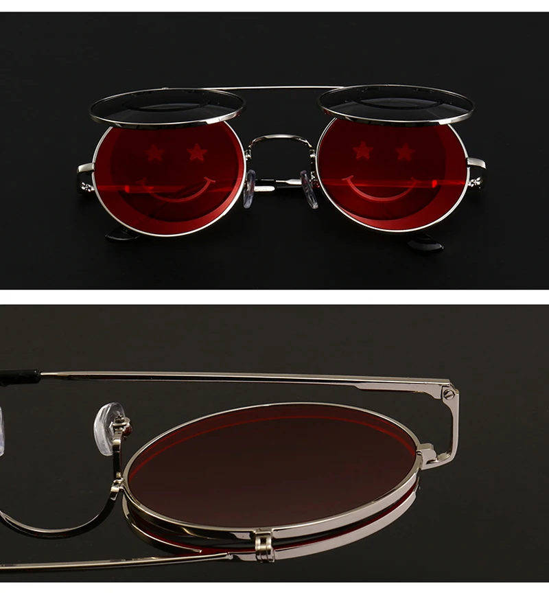 flip up round sunglasses 900043 details (10)