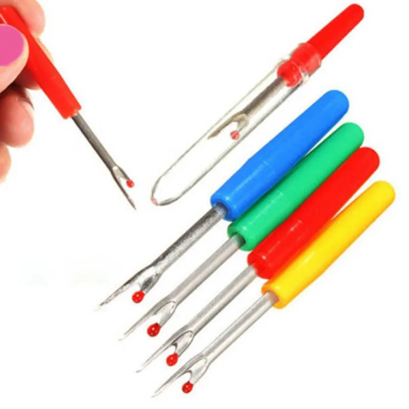 Швейные аксессуары пластиковая ручка ремесло резец резьбы 4 шт случайный цвет швейный инструмент Вспарыватель для шва Unpicker портативный