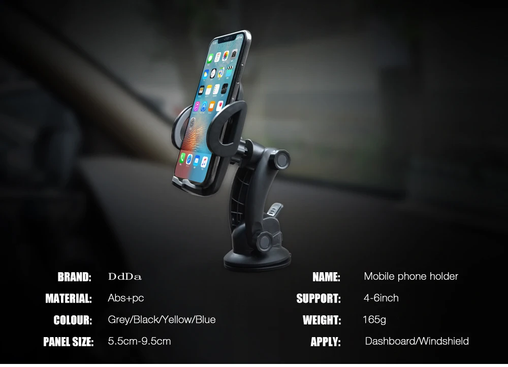 DuDa Автомобильный держатель для мобильного телефона, подставка, поддержка мобильного телефона для iPhone 8X7 6 samsung Galaxy S9 S8 для xiaomi redmi note 5 mi 8