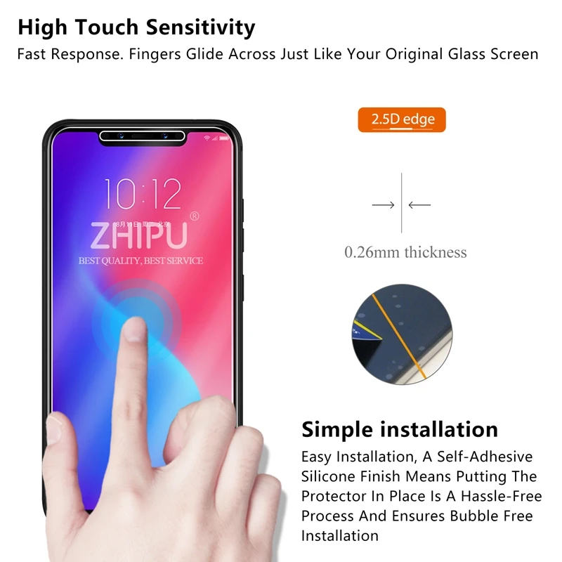 Закаленное стекло для lenovo S5 Pro защитное стекло 2.5D 9H Премиум Закаленное стекло для lenovo S5 Pro GT защитная пленка 6,2"