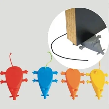 

1Pcs Cartoon Mouse Silicone Door Windbreak Anti Folder Hand Door Resistance Stop Door File Safety Wedge Home Decoration