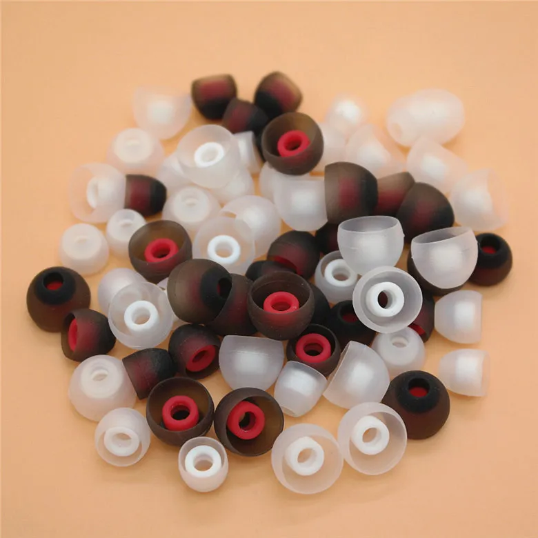 

12pcs/lot replacement silicone ear tips buds earbuds eartips For headset sport headphone 4.0-6.0mm earphone