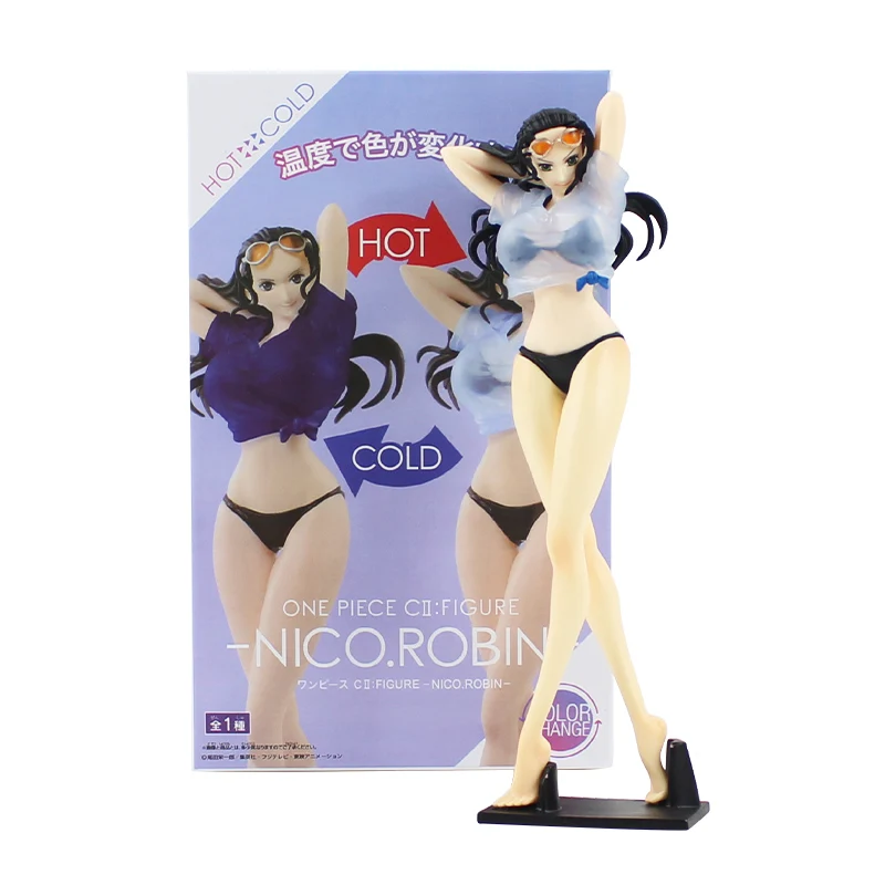 

21cm One Piece Nico Robin Swimsuit Ver. Clothes Color Changeable PVC Action Figure Toy