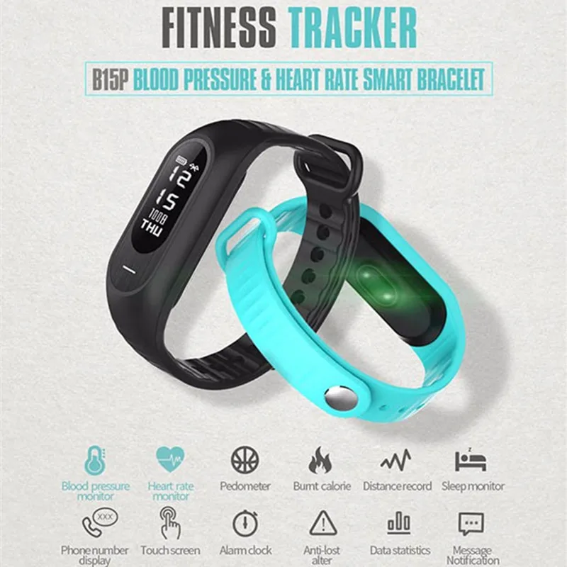 Hot Sale Fashion Blood Pressure Smart Bracelet Wristbands Heart Rate Tracker Smart Band Activity Tracker Passometer