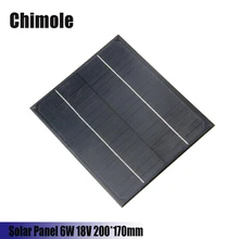 Chimole 6W 18V 200*170mm DIY solar panels monocrystalline silicon PET + EVA Laminated Mini Solar Panel For Solar System