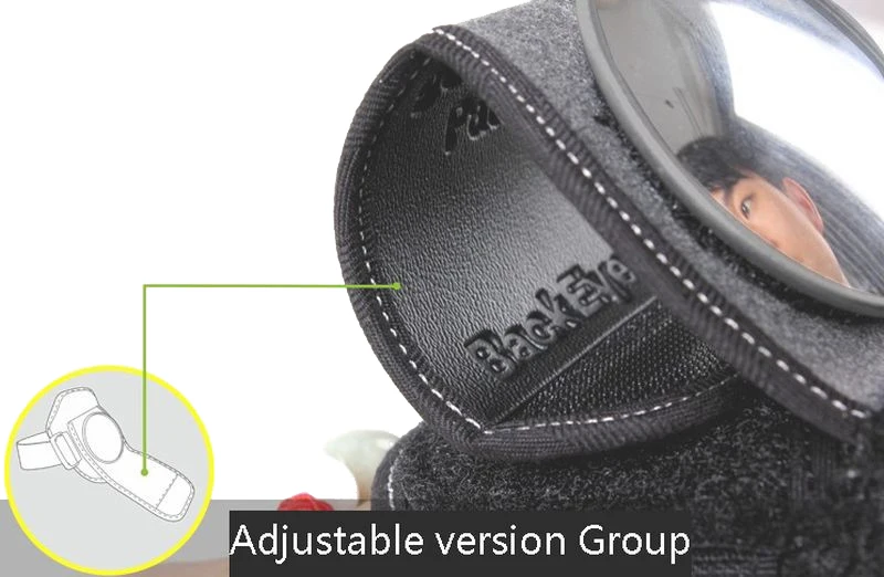 Bicycle Wristband Arm Adjustable Rear View Mirror Portable Cycling Convex Wide Range Back Sight Reflector Rearview MTB PA0086 (6)
