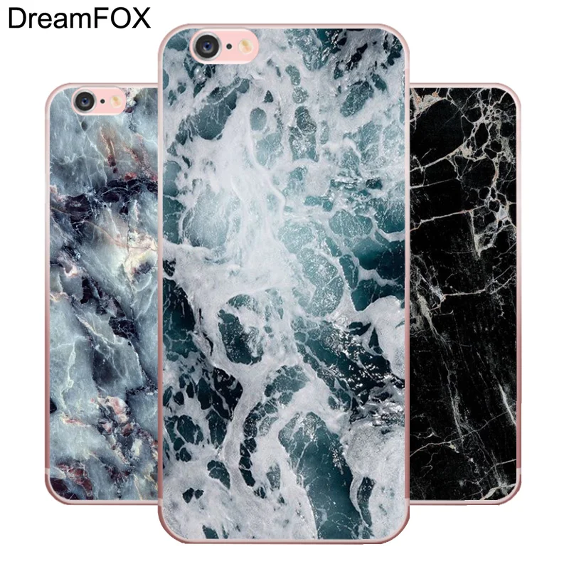 DREAMFOX N136 Marble Pattern Soft TPU Silicone Cover For Apple iPhone XR XS Max 8 X 7 6 6S Plus 5 5S SE 5C 4 4S Case |
