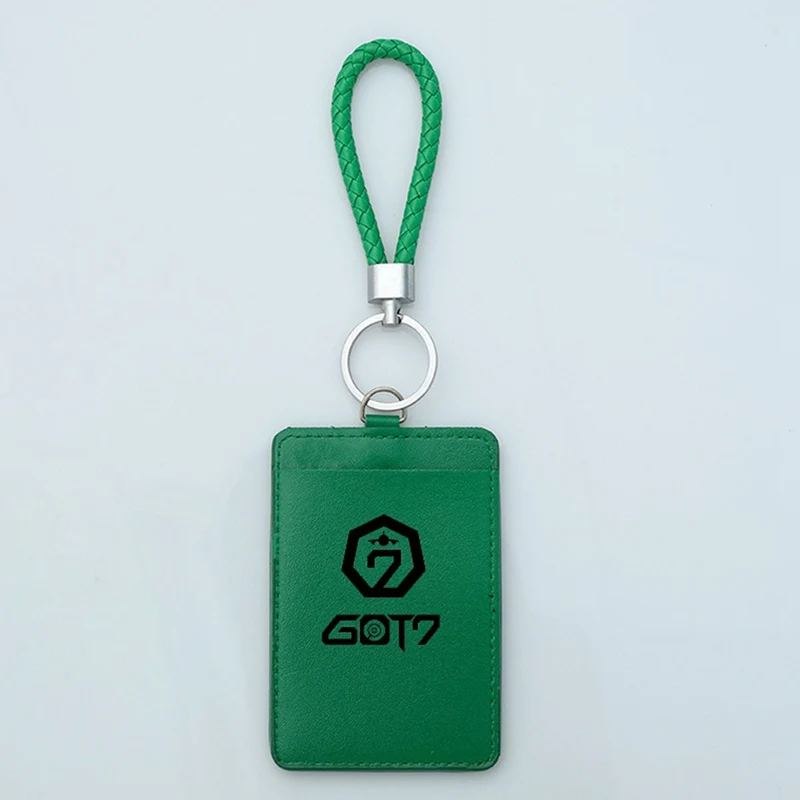 Kpop PU держатель для карт GOT7 мультфильм владелец проездного чехол школьные и офисные принадлежности подарки