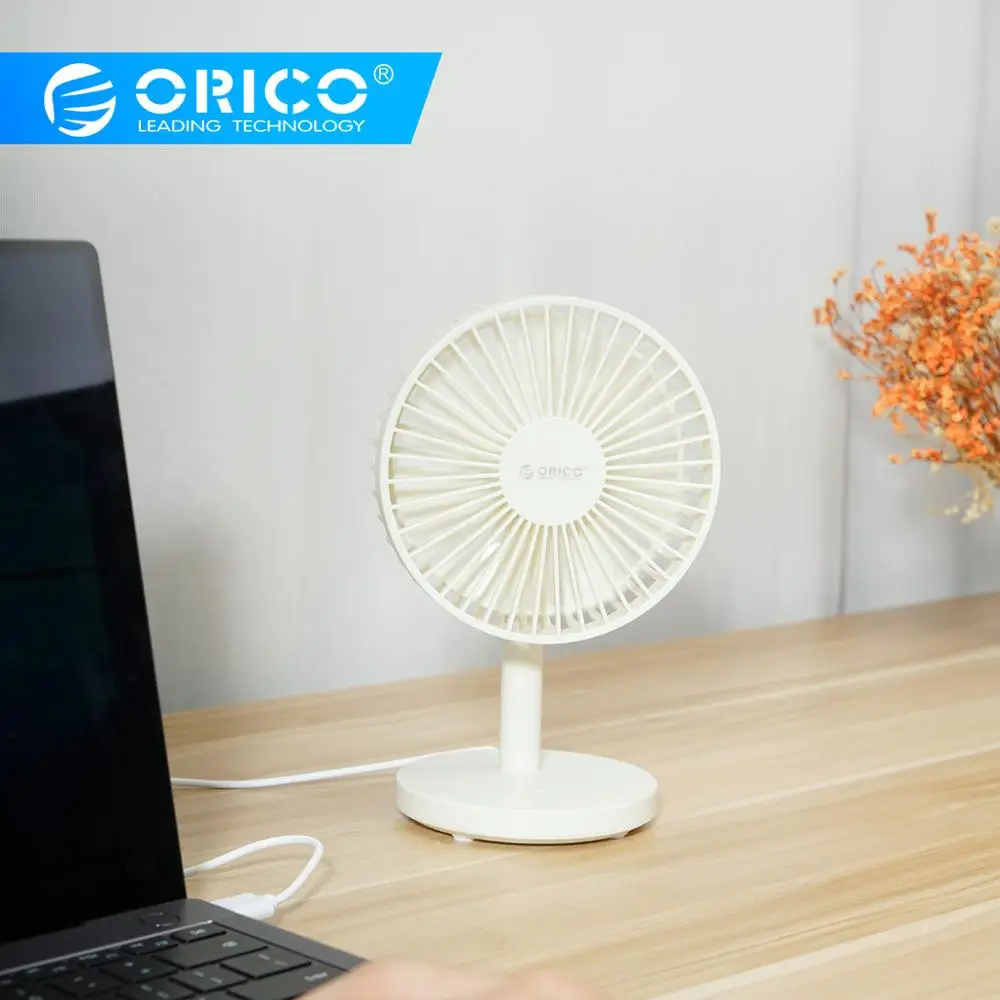 

ORICO Portable USB Fan 3-Speed Controller for Desktop Office USB Air Cooling Fan with 1m Cable