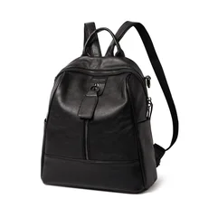 Genuine Leather Backpack Women Bags Black Mini Backpacks for Girls School Bags Mochila Feminina Fashion Luxury Design Back Pack fashion genuine leather bag women weaving style bags girls school bags zipper shoulder women s back pack girls bag mochila