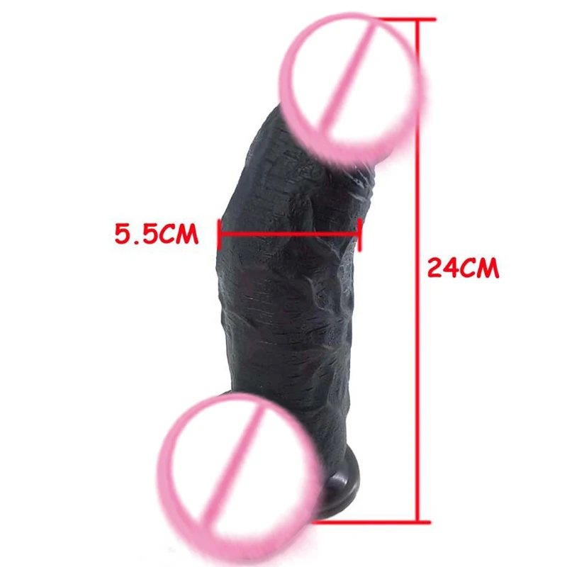 24cm Huge Strap on Dildos Sex Products Strapon Dong Harness black Realistic Dildo for women Vagina/Anal Lesbian Strap-on toys