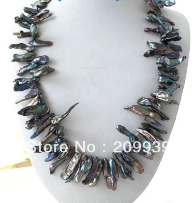 

Free shipping 002932 18mm Wheel Faceted Blue Crystal Necklace 14 GP
