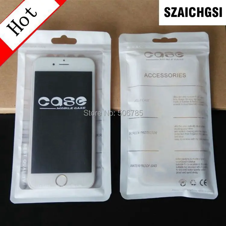 SZAICHGSI 1000pcs 18*10cm Plastic zipper Bag Cell Phone