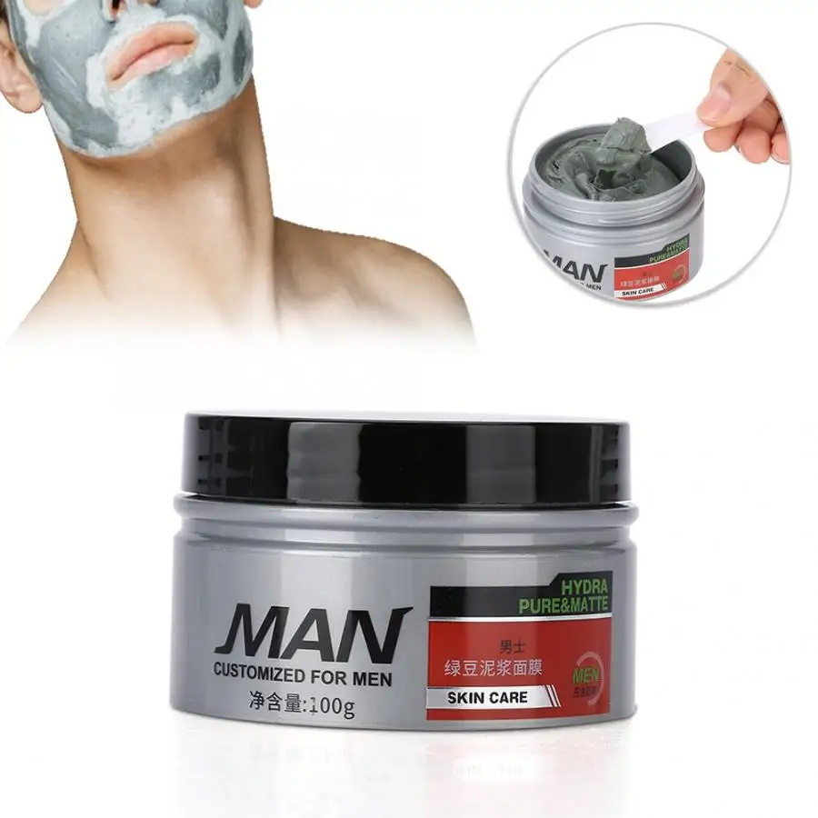 Мужское очищающее средство для лица Mung Bean Romove blackhead, увлажняющий, увлажнение, глубокие маски с очищающим эффектом