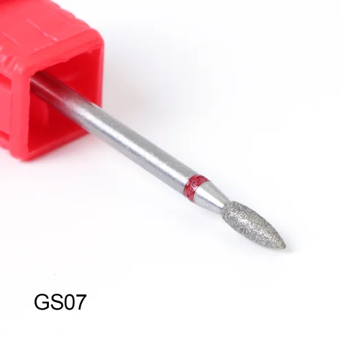 GS07 STZ 1 шт. сверла для ногтей стальные алмазные фрезы электрические пилки для ногтей для маникюра и педикюра профессиональные маникюрные инструменты GS/M/S - Цвет: GS07