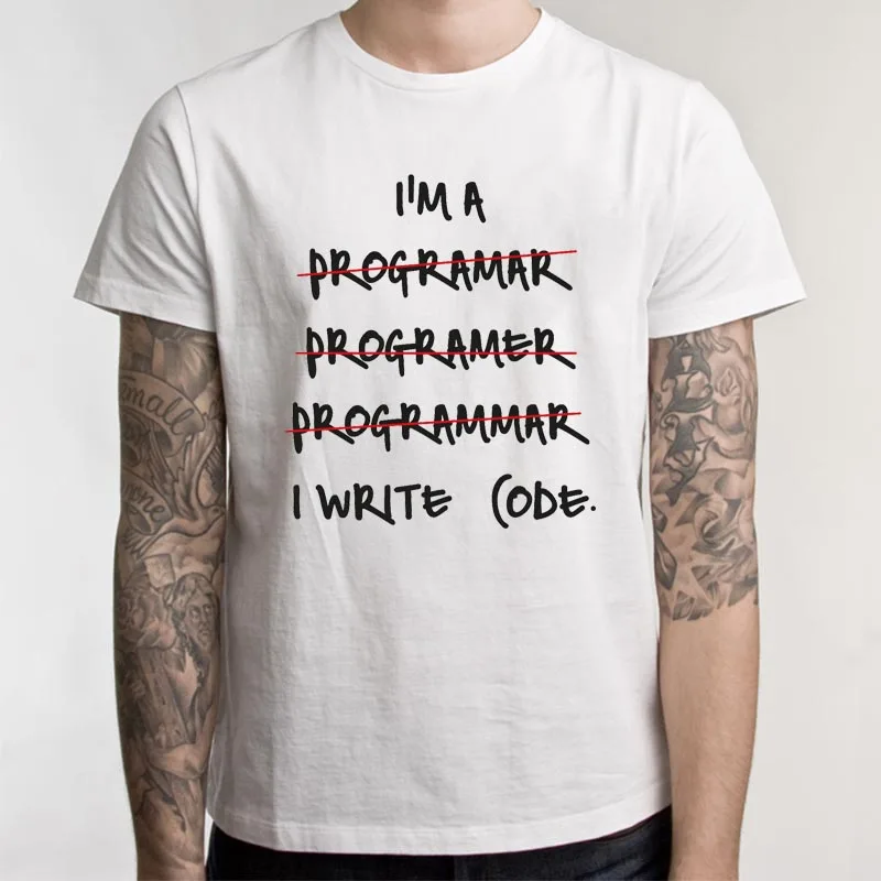 

Summer PROGRAMMING Computer Programmer Coding Tops Tee Shirt Mens Summer T Shirt Programmer I Write Code Custom T-Shirt