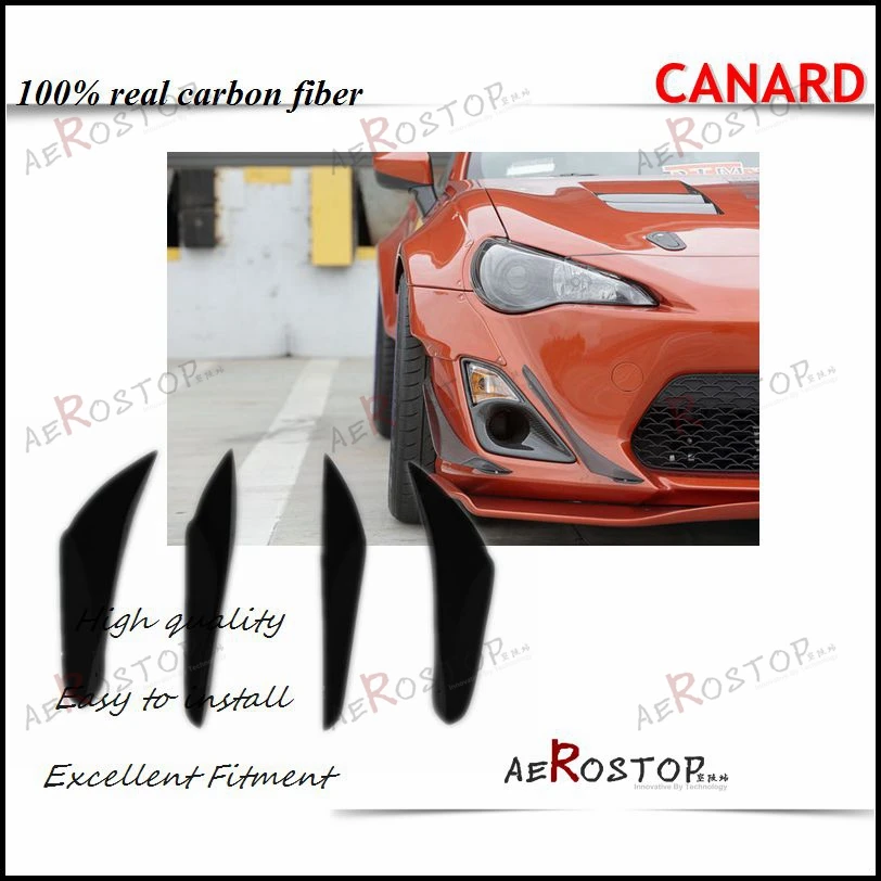 

FT86 GT86 FRS PD JDM STYLE CANARD OUTER & INNER 4PCS CARBON