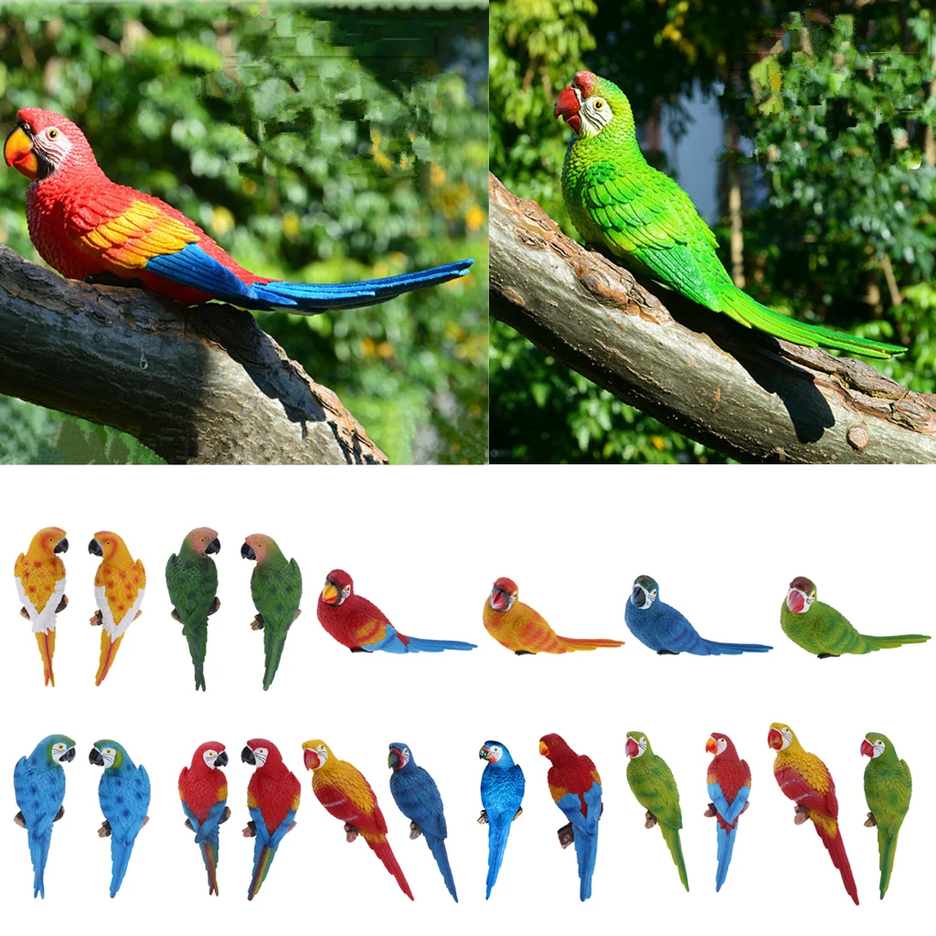 

20 Style Artificial Bird Resin Large Parrot Bird Statue Yard Tree Lawn Ornament Hanging Sculpture Decoration Home Garden Craft