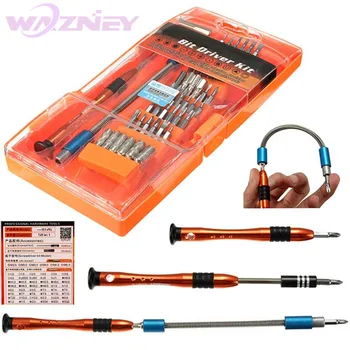 

100set/lot 58 in 1 Nonslip Rubber Handle Premium For iphone Opening Repairing Tool Kit Fix For Laptop JM-8126 Screwdriver Set