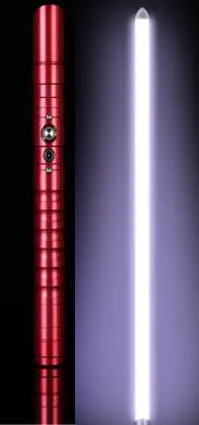 Металлический световой меч Yanqing для светового меча, Одноцветный светодиод, Круглый наконечник, Y2 - Color: redhilt whiteled