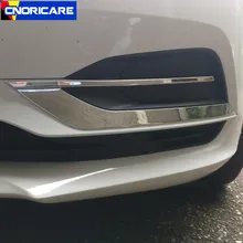 Автомобилей противотуманный кадр декор крышка отделка решетка украшения полоски для Volvo V90 2016-18 Chrome ABS противотуманных фар Гриль наклейки