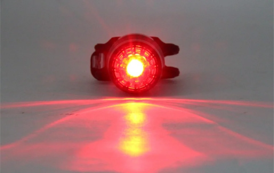 Best 1 Set USB Rechargeable 3 Mode Bike Bicycle Tail Rear Warning Red Light Lamp New Arrival 4