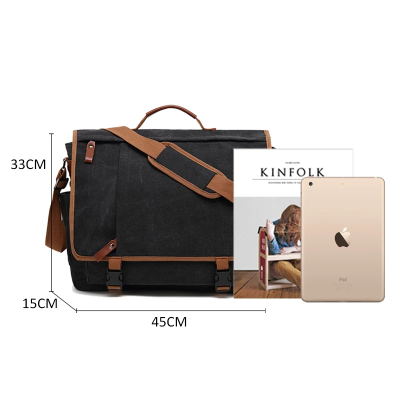 Vintage Canvas Briefcase Men Laptop Suitcase Travel Handbag Men Business Tote Bags Male Messenger Bags Shoulder Bag 2019 XA200ZC