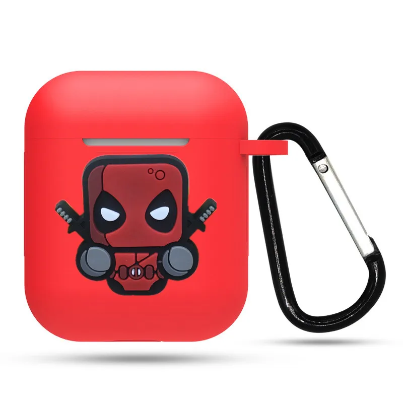 3D мультяшный Bluetooth беспроводной чехол для наушников Защитный силиконовый с