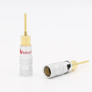 

8PCS Nakamichi 2mm Pin Speaker Banana Plug Adapter Wire Gold Plated New