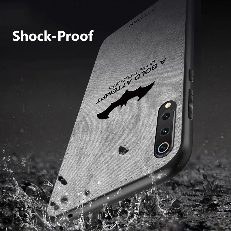 Muchi For Xiaomi Mi 9 Case Classic Fabric Cloth Soft Silicone Frame Back Cover For Xiaomi Xiomi Mi 9 SE Mi9 Phone Cases