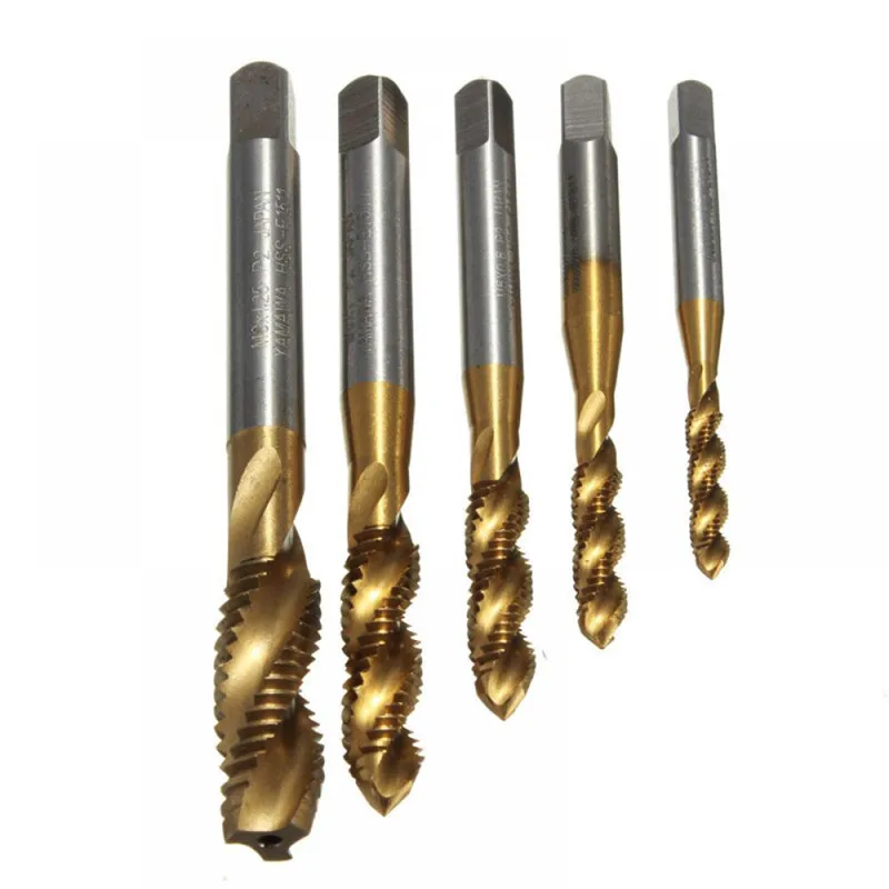 

Hot Promotion M3 M4 M5 M6 M8 High Speed Steel HSS Screw Thread Metric Spiral Hand Plug Tap Kit Home Hardware Free Shipping