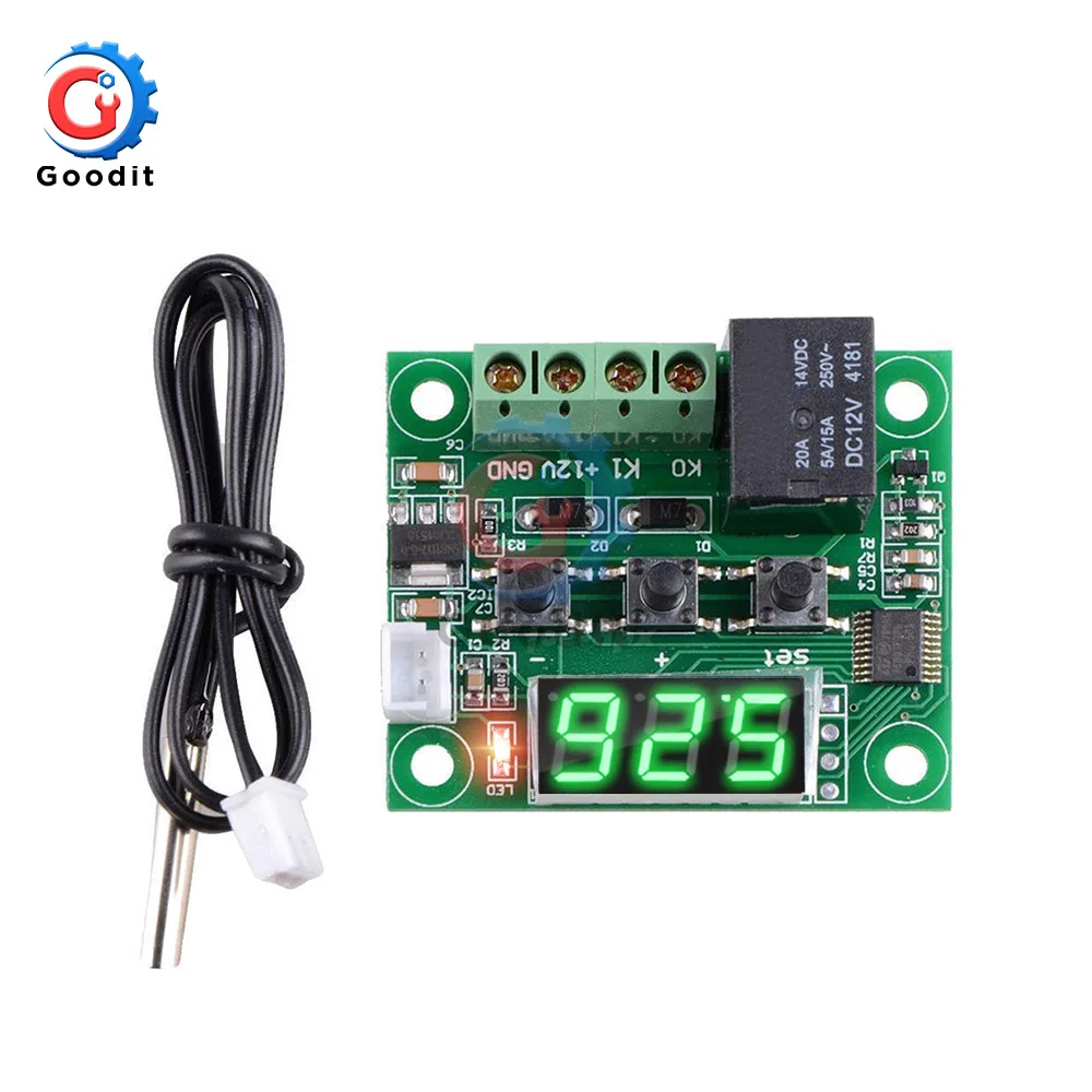 DC 12V W1209 LED Digital Thermostat Temperature Control Meter