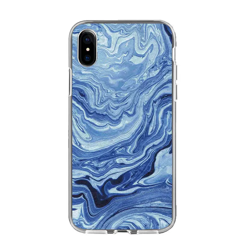 Мраморный чехол для Coque iphone X, XR, XS, MAX, чехол из мягкого ТПУ, задняя чехол для iphone 5 5S se, S6, 6 S, 7, 8 Plus, чехол, чехол для телефона