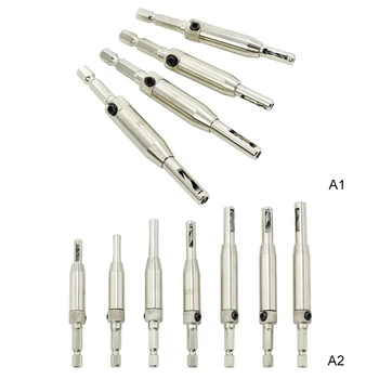 

4pcs/7pcs Electrical Doors Windows Hinge Metal Cutter Drill Bit Hole Saw Drilling Tools