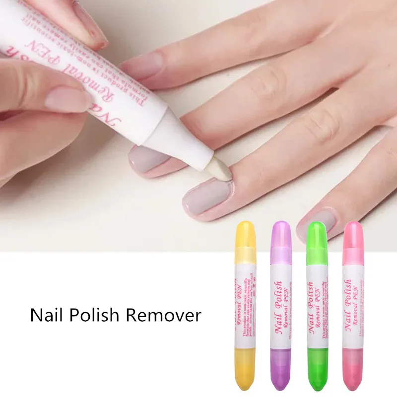

1Pc Cuticle Pusher Nail Gel Polish Varnish Removal Pen Manicure Remover Corrector Pen Gel Nail Polish Cleaner Remover CO934