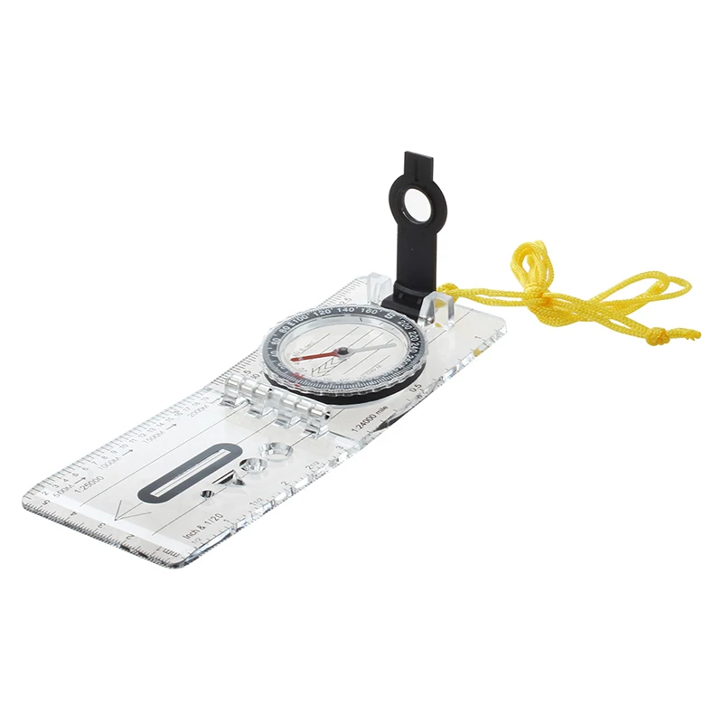 

Foldable Navigation Camping Baseplate Compass Ruler Map