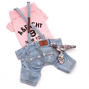 

Pets Products Dog Jean Clothing Dres Fashion Simple Style Jean Skirts Or Slings Option For Boys Or Girls Puppies Dogs