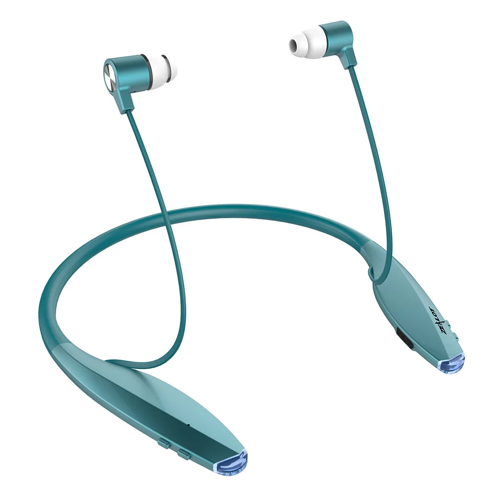 Синий ZEALOT H7 Bluetooth наушники с магнитом новые беспроводные наушники привлекательные тонкие шейные спортивные наушники с микрофоном - Цвет: Синий
