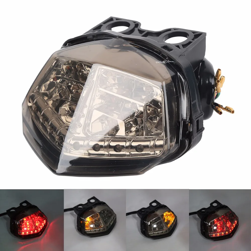 

Smoke / Clear Motorcycle LED Brake Tail Light Turn Signal TailLight Case For KAWASAKI Ninja EX 250R 2008-2012