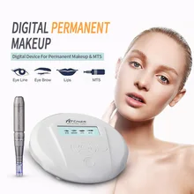 Высококачественный профессиональный Перманентный макияж машина Artmex V6 бровей губ Вращающаяся ручка V6 татуировки МТС пму Системы с 10 шт татуировки иглы