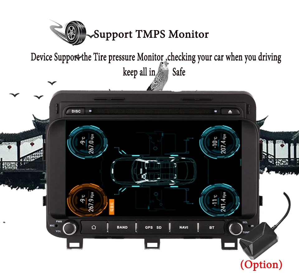 Perfect 4G RAM 64G 8 Core Android 9.0 Car DVD GPS Navigation Multimedia Player Car Stereo for Kia K5 Optima 2014 15 16 Auto BT head Unit 4