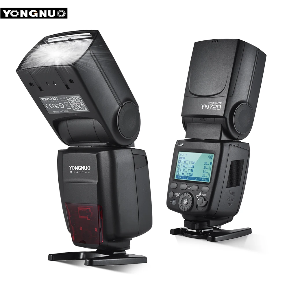 YONGNUO YN720 Вспышка Speedlite Беспроводной флэш-мастер ведомой вспышки Speedlite GN60 ЖК-дисплей Дисплей W/Батарея для Canon Nikon sony DSLR камера