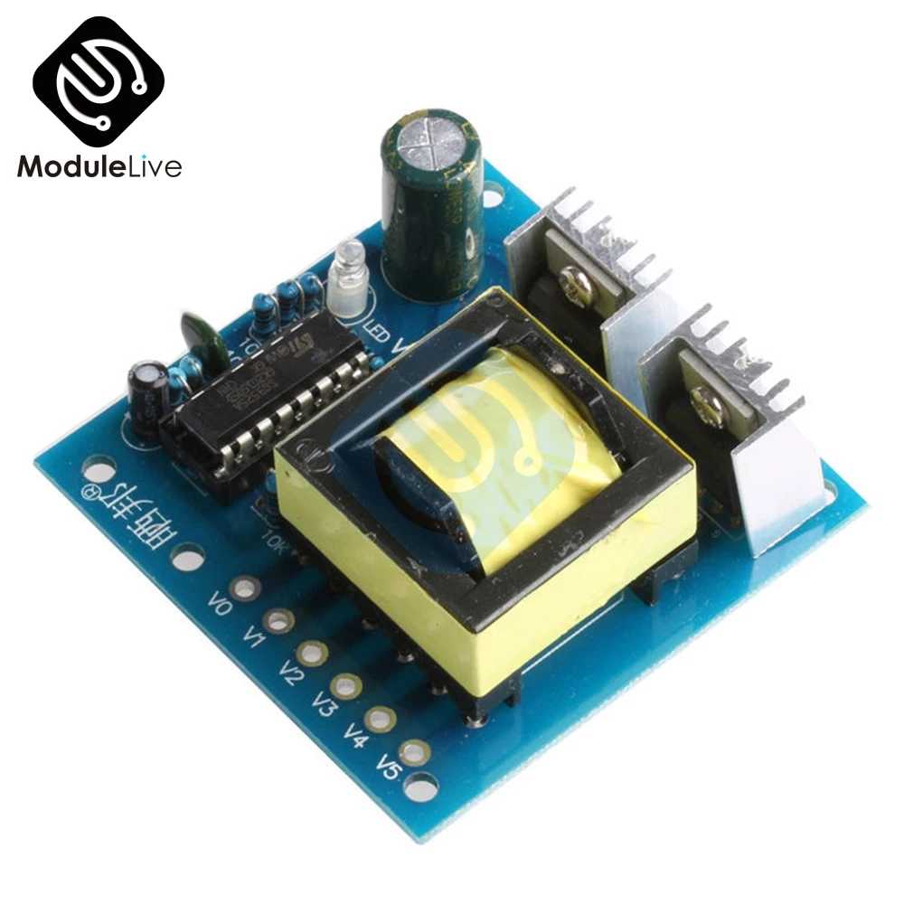 

150W MC Converter DC 12V To AC 220V Inverter Boost Board Module Transformer Power High Frequency Square Wave AC Output 20KHz