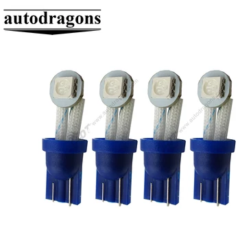 

300x #555 W5W 194 Wedge 1*5050SMD LED Folded Pinball Machine Light Bulb white blue red yellow Green AC/ DC 6.3V